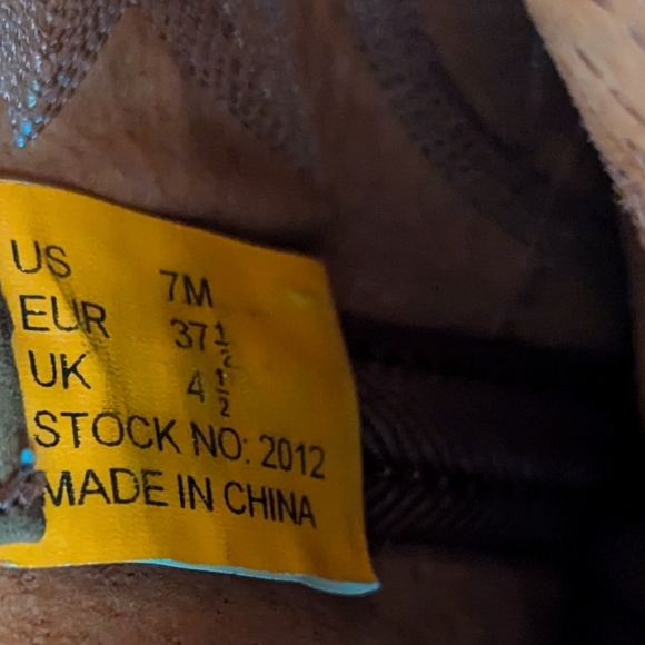 Womend Cowboy Style Boits US 7M Suede likd - Picture 6 of 6